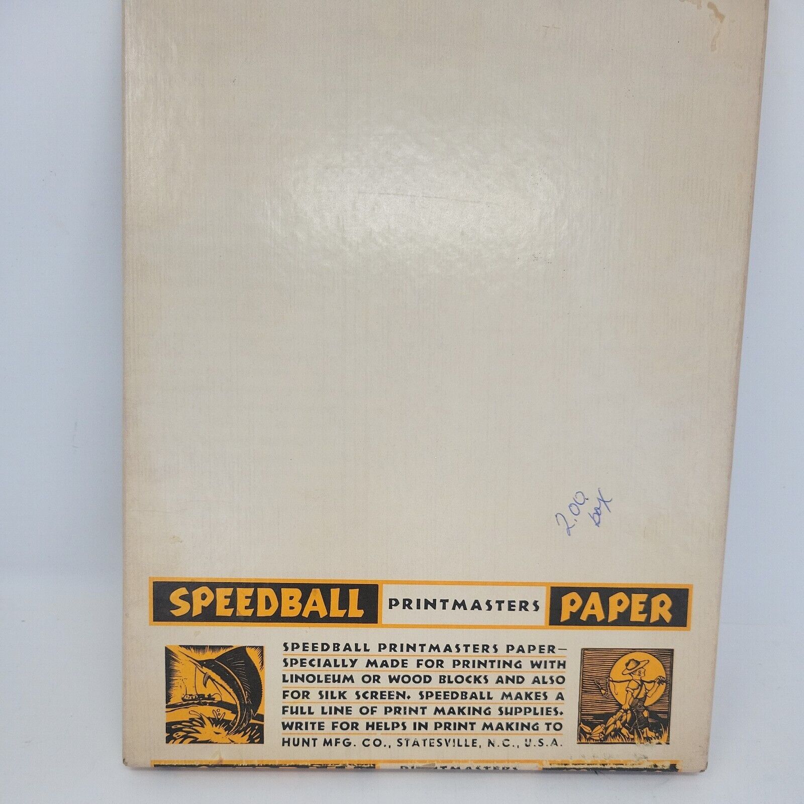 Vintage 9x12”  Speedball Printmasters Paper 100 Sheets, Open Box